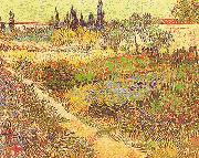 Vincent Van Gogh Garden in Bloom, Arles France oil painting artist
